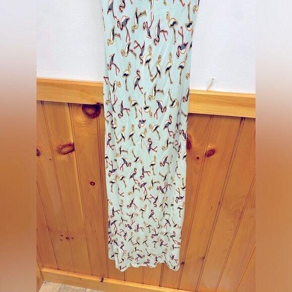 PIAMITA FLAMINGO PRINT MIFI DRESS SZ L - Picture 3 of 7